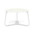 Manutti Mood Coffee table - Table basse ronde Ø 60cm h:38cm Plateau Céramique ou HPL White SF08 Ceramic White 6mm 6K60 