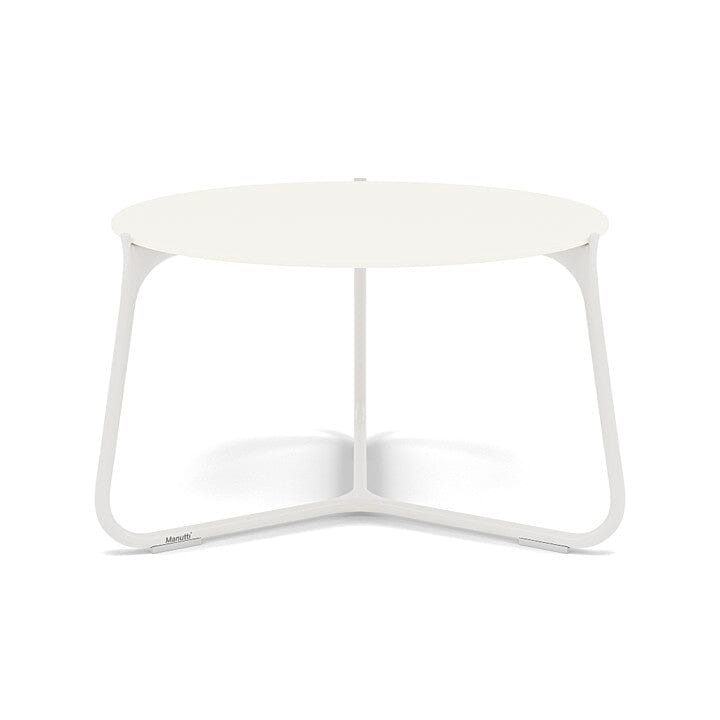 Manutti Mood Coffee table - Table basse ronde Ø 60cm h:38cm Plateau Céramique ou HPL White SF08 Ceramic White 6mm 6K60 