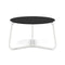 Manutti Mood Coffee table - Table basse ronde Ø 60cm h:38cm Plateau Céramique ou HPL White SF08 Trespa Black 2T92 