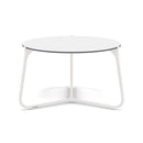 Manutti Mood Coffee table - Table basse ronde Ø 60cm h:38cm Plateau Céramique ou HPL White SF08 Trespa White 2T90 
