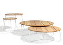 Manutti Mood Coffee table - Table basse ronde Ø 60cm h:38cm Plateau Teck 