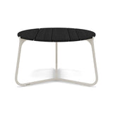 Manutti Mood Coffee table - Table basse ronde Ø 60cm h:38cm Plateau Teck Flint SF13 Teak Scuro 2H37 