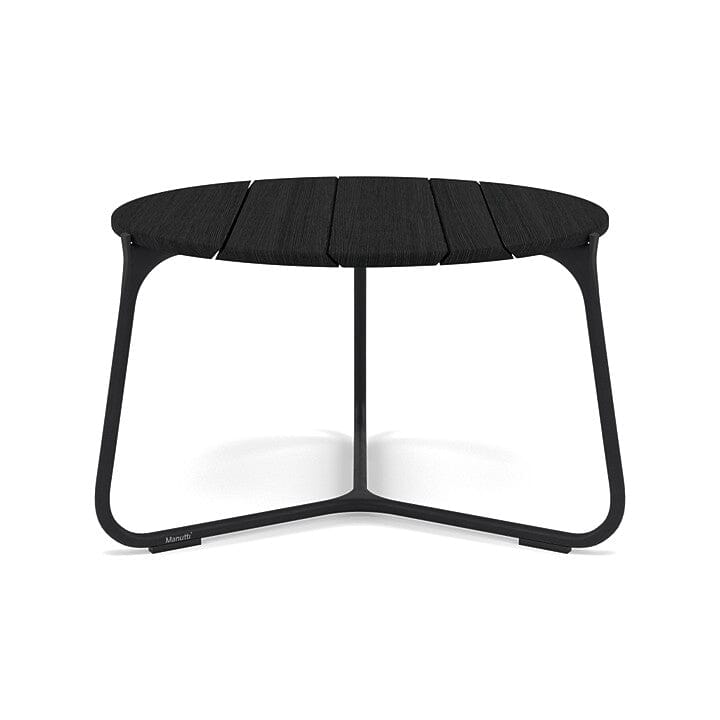 Manutti Mood Coffee table - Table basse ronde Ø 60cm h:38cm Plateau Teck Lava SF10 Teak Scuro 2H37 