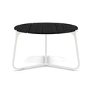 Manutti Mood Coffee table - Table basse ronde Ø 60cm h:38cm Plateau Teck White SF08 Teak Scuro 2H37 