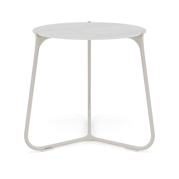 Manutti Mood Coffee table - Table basse ronde Ø 60cm h:56cm Plateau Céramique ou HPL Flint SF13 Ceramic Perla 12mm 5K66 