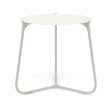 Manutti Mood Coffee table - Table basse ronde Ø 60cm h:56cm Plateau Céramique ou HPL Flint SF13 Ceramic White 6mm 6K60 
