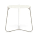 Manutti Mood Coffee table - Table basse ronde Ø 60cm h:56cm Plateau Céramique ou HPL Flint SF13 Ceramic White 6mm 6K60 
