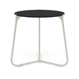 Manutti Mood Coffee table - Table basse ronde Ø 60cm h:56cm Plateau Céramique ou HPL Flint SF13 Trespa Black 2T92 