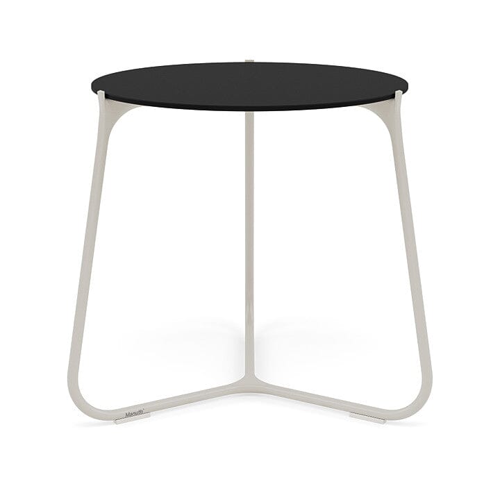 Manutti Mood Coffee table - Table basse ronde Ø 60cm h:56cm Plateau Céramique ou HPL Flint SF13 Trespa Black 2T92 