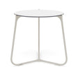 Manutti Mood Coffee table - Table basse ronde Ø 60cm h:56cm Plateau Céramique ou HPL Flint SF13 Trespa White 2T90 