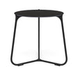 Manutti Mood Coffee table - Table basse ronde Ø 60cm h:56cm Plateau Céramique ou HPL Lava SF10 Ceramic Basalt Black 12mm 5K67 