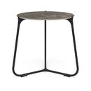 Manutti Mood Coffee table - Table basse ronde Ø 60cm h:56cm Plateau Céramique ou HPL Lava SF10 Ceramic Emperador 12mm 5K69 