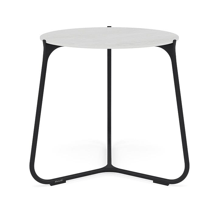 Manutti Mood Coffee table - Table basse ronde Ø 60cm h:56cm Plateau Céramique ou HPL Lava SF10 Ceramic Perla 12mm 5K66 