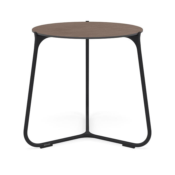 Manutti Mood Coffee table - Table basse ronde Ø 60cm h:56cm Plateau Céramique ou HPL Lava SF10 Ceramic Quartz 6mm 6K64 