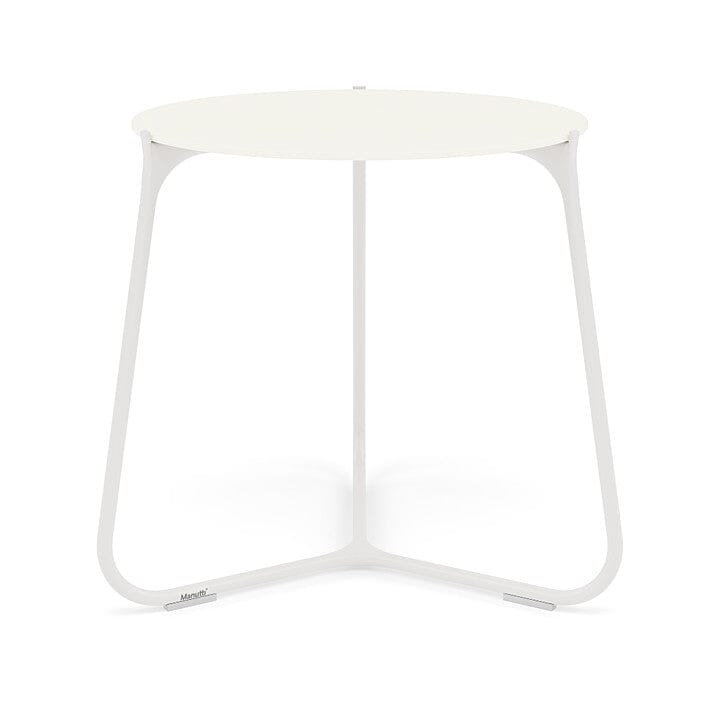 Manutti Mood Coffee table - Table basse ronde Ø 60cm h:56cm Plateau Céramique ou HPL White SF08 Ceramic White 6mm 6K60 
