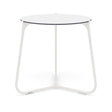 Manutti Mood Coffee table - Table basse ronde Ø 60cm h:56cm Plateau Céramique ou HPL White SF08 Trespa White 2T90 