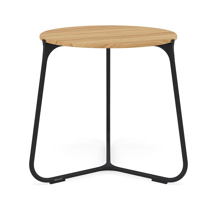 Manutti Mood Coffee table - Table basse ronde Ø 60cm h:56cm Plateau Teck Lava SF10 Teak Brushed 2H36 