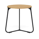 Manutti Mood Coffee table - Table basse ronde Ø 60cm h:56cm Plateau Teck Lava SF10 Teak Brushed 2H36 