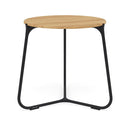 Manutti Mood Coffee table - Table basse ronde Ø 60cm h:56cm Plateau Teck Lava SF10 Teak Brushed 2H36 