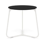 Manutti Mood Coffee table - Table basse ronde Ø 60cm h:56cm Plateau Teck White SF08 Teak Scuro 2H37 