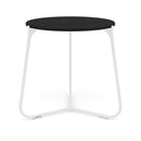Manutti Mood Coffee table - Table basse ronde Ø 60cm h:56cm Plateau Teck White SF08 Teak Scuro 2H37 