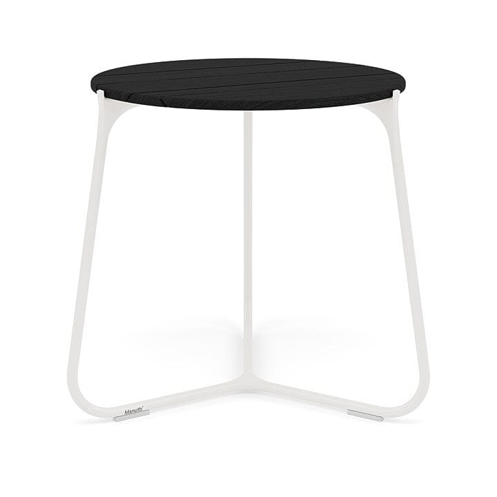 Manutti Mood Coffee table - Table basse ronde Ø 60cm h:56cm Plateau Teck White SF08 Teak Scuro 2H37 