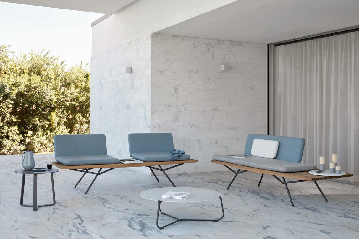 Manutti Mood Coffee table - Table basse ronde Ø 80cm h:28cm Plateau Céramique ou HPL 