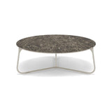 Manutti Mood Coffee table - Table basse ronde Ø 80cm h:28cm Plateau Céramique ou HPL Flint SF13 Ceramic Emperador 12mm 5K69 