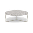 Manutti Mood Coffee table - Table basse ronde Ø 80cm h:28cm Plateau Céramique ou HPL Flint SF13 Ceramic Fossil 12mm 5K53 