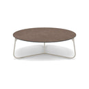Manutti Mood Coffee table - Table basse ronde Ø 80cm h:28cm Plateau Céramique ou HPL Flint SF13 Ceramic Quartz 6mm 6K64 
