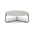 Manutti Mood Coffee table - Table basse ronde Ø 80cm h:28cm Plateau Céramique ou HPL Lava SF10 Ceramic Concrete 12mm 5K68 