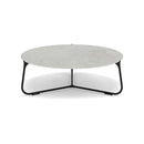 Manutti Mood Coffee table - Table basse ronde Ø 80cm h:28cm Plateau Céramique ou HPL Lava SF10 Ceramic Concrete 12mm 5K68 