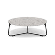 Manutti Mood Coffee table - Table basse ronde Ø 80cm h:28cm Plateau Céramique ou HPL Lava SF10 Ceramic Fossil 12mm 5K53 