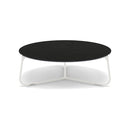 Manutti Mood Coffee table - Table basse ronde Ø 80cm h:28cm Plateau Céramique ou HPL White SF08 Ceramic Basalt Black 12mm 5K67 