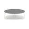 Manutti Mood Coffee table - Table basse ronde Ø 80cm h:28cm Plateau Céramique ou HPL White SF08 Ceramic Basalt Grey 6mm 6K70 