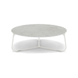 Manutti Mood Coffee table - Table basse ronde Ø 80cm h:28cm Plateau Céramique ou HPL White SF08 Ceramic Concrete 12mm 5K68 