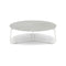 Manutti Mood Coffee table - Table basse ronde Ø 80cm h:28cm Plateau Céramique ou HPL White SF08 Ceramic Concrete 12mm 5K68 
