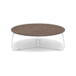Manutti Mood Coffee table - Table basse ronde Ø 80cm h:28cm Plateau Céramique ou HPL White SF08 Ceramic Quartz 6mm 6K64 