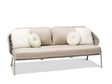 Manutti Radoc Radius Canapé 2,5-Seater, coussins en sus Flint SF13 - Rope Pepper M514 4,5mm (1R04) 