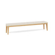 Manutti Sunrise Bench 235x42cm Hauteur: 50cm, coussins en sus Teak Brushed (HFTB) + Teak Brushed (2H36) 