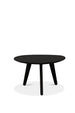 Manutti Torsa Organic Table basse Ø60cm Hauteur: 35cm Teak nero 