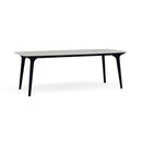 Manutti Torsa Table 264x118cm D 75h Hauteur: 75cm Teak nero Céramique Concrete 12mm (5K68) 