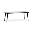 Manutti Torsa Table 264x118cm M 90h Hauteur: 90cm Teak nero Céramique Concrete 12mm (5K68) 