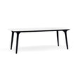 Manutti Torsa Table 264x118cm M 90h Hauteur: 90cm Teak nero Céramique Marble White 12mm (5K58) 