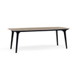 Manutti Torsa Table 264x118cm M 90h Hauteur: 90cm Teak nero Céramique Travertin 12mm (5K54) 