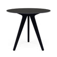 Manutti Torsa Table ø100cm D 75h Hauteur: 75cm Teak nero Céramique Basalt Black 12mm (5K67) 
