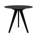 Manutti Torsa Table ø100cm D 75h Hauteur: 75cm Teak nero Céramique Basalt Black 12mm (5K67) 