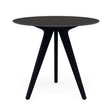 Manutti Torsa Table ø100cm M 90h Hauteur: 90cm Teak nero Céramique Basalt Black 12mm (5K67) 