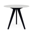 Manutti Torsa Table ø100cm M 90h Hauteur: 90cm Teak nero Céramique Perla 12mm (5K66) 