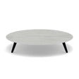 Manutti Torsa Table ø148cm A 30h Hauteur: 30cm Teak nero Céramique Concrete 12mm (5K68) 